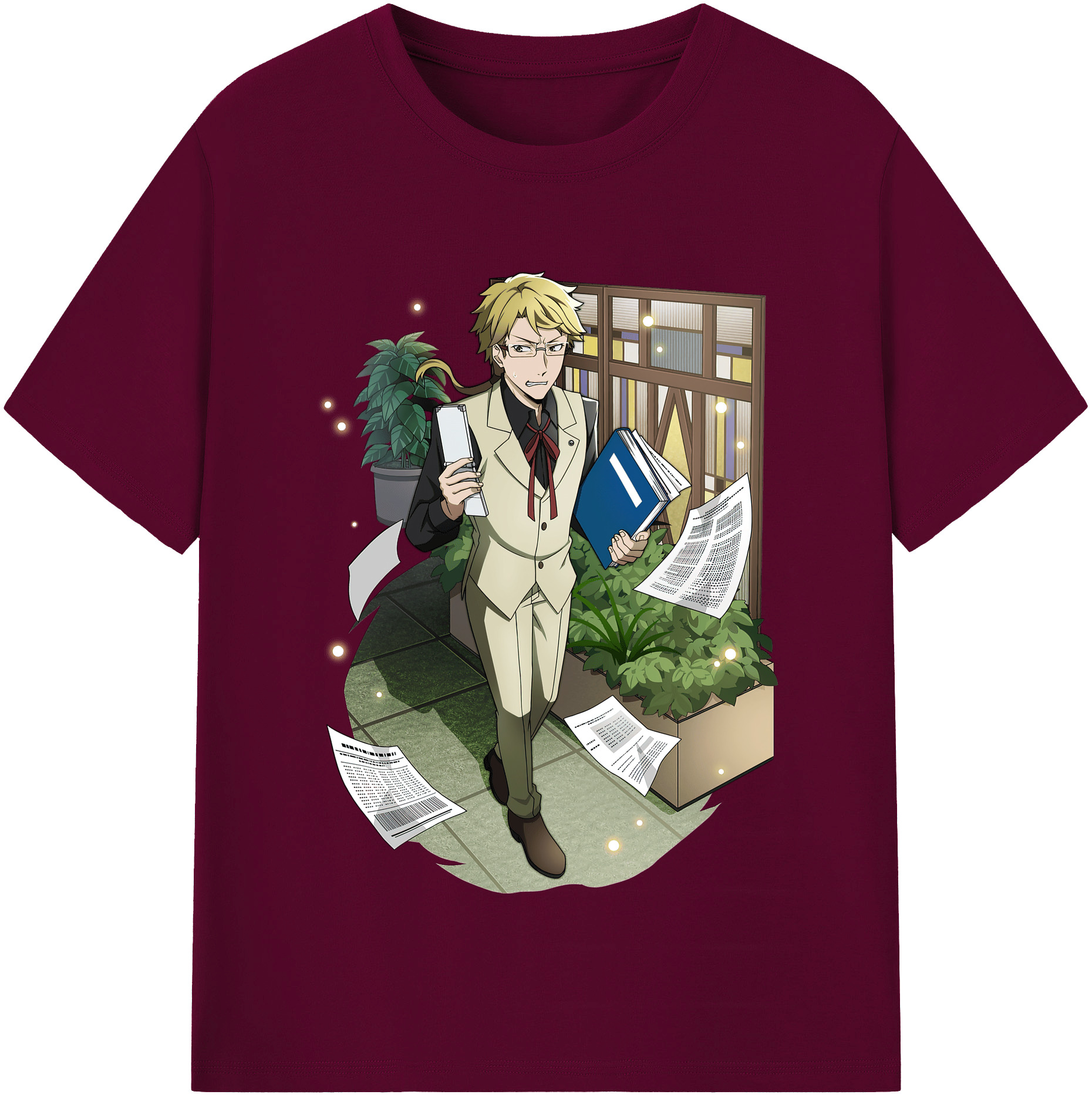 （画像用） 文豪ストレイドッグス Bungo Stray Dogs レディースカジュアルプリントTシャツ（綿100％）